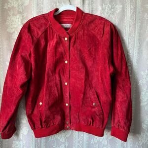 Evan Davies Vintage Women's Red Suede Jacket
